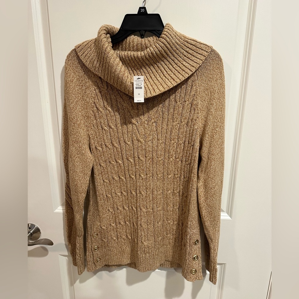 NWT Talbots cowl-neck sweater